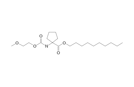 1-Aminocyclopentanecarboxylic acid, N-(2-methoxyethoxycarbonyl)-, decyl ester