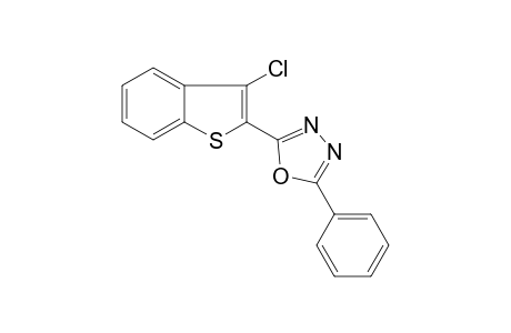 2-(3-Chloranyl-1-benzothiophen-2-yl)-5-phenyl-1,3,4-oxadiazole