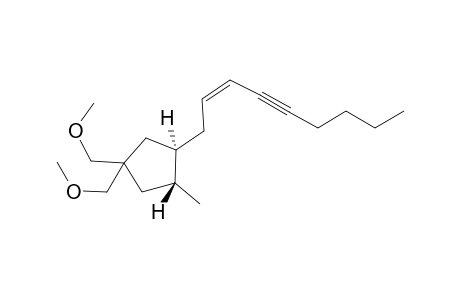 rac-(3R,4R)-1,1-Bis(methoxymethyl)-3-methyl-4-((Z)-non-2-en-4-ynyl)cyclopentane