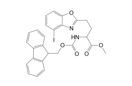 Methyl (2S)-2-{[(9H-Fluorenyl-9-ylmethyloxy)carbonyl]amino}-4-(4-iodo-1,3-benzoxazol-2-yl)butanoate