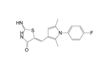 (5Z)-5-{[1-(4-fluorophenyl)-2,5-dimethyl-1H-pyrrol-3-yl]methylene}-2-imino-1,3-thiazolidin-4-one