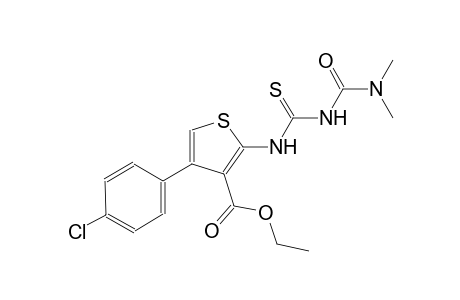 ethyl 4-(4-chlorophenyl)-2-[({[(dimethylamino)carbonyl]amino}carbothioyl)amino]-3-thiophenecarboxylate