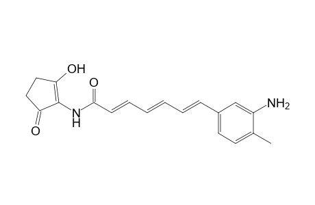 2,4,6-Heptatrienamide, 7-(3-amino-4-methylphenyl)-N-(2-hydroxy-5-oxo-1-cyclopenten-1-yl)-, (E,E,E)-