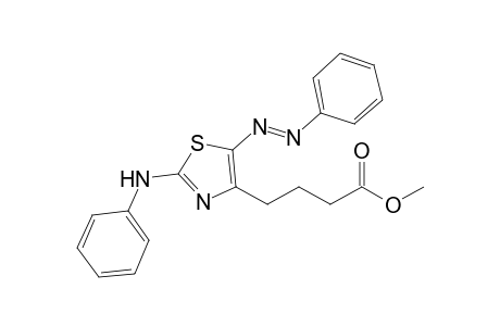 Methyl 4-[2'-phenylamino-5'-phenylazothiazol-4'-yl]-butanoate