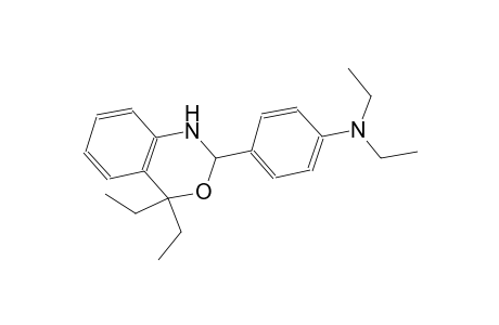 benzenamine, 4-(4,4-diethyl-1,4-dihydro-2H-3,1-benzoxazin-2-yl)-N,N-diethyl-