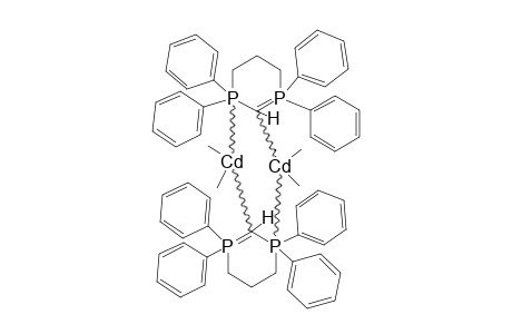 [1,1,3,3-TETRAPHENYL-1,3-DI-LAMBDA(5)-PHOSPHA-1,2-CYCLOHEXADIENE]-DIMETHYLCADMIUM;1:1-COMPLEX