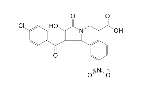 3-[3-(4-chlorobenzoyl)-4-hydroxy-2-(3-nitrophenyl)-5-oxo-2,5-dihydro-1H-pyrrol-1-yl]propanoic acid