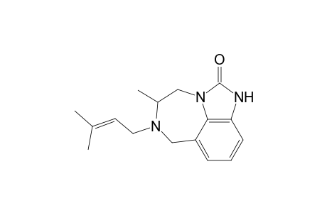 (+)-5-Methyl-6(S)-(3-methyl-2-butenyl)tetrahydroimidazo[4,5,1-jk][1,4]benzodiazepin-2(1H)-one