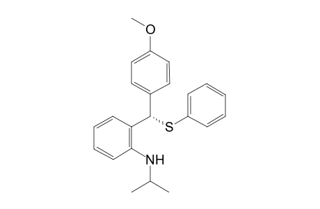 (S)-N-Isopropyl-2-((4-methoxyphenyl)(phenylthio)methyl)aniline