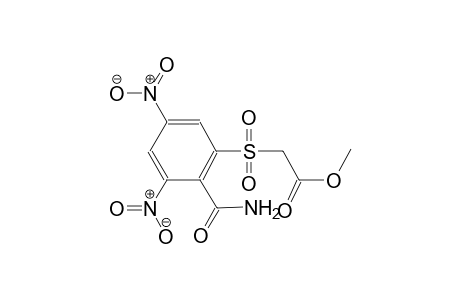 acetic acid, [[2-(aminocarbonyl)-3,5-dinitrophenyl]sulfonyl]-, methylester