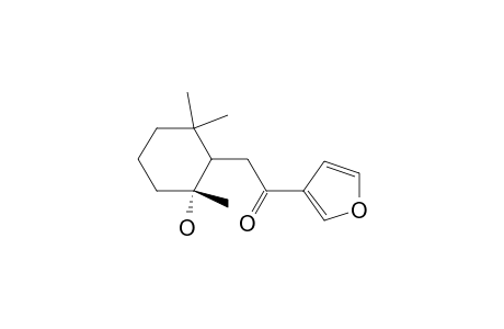 Ethanone, 1-(3-furanyl)-2-(2-hydroxy-2,6,6-trimethylcyclohexyl)-, trans-(.+-.)-