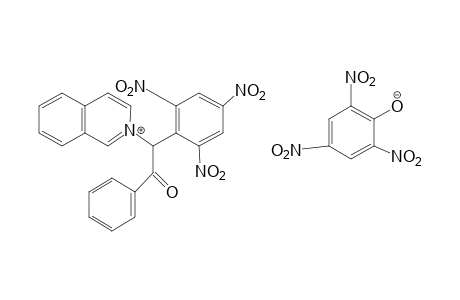 2-[alpha-(2,4,6-Trinitrophenyl)phenacyl]isoquinolinium picrate