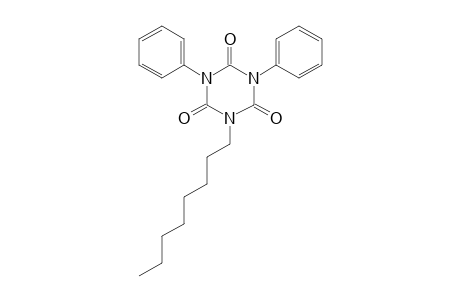 S-TRIAZINE-2,4,6/1H,3H,5H/-TRIONE, 1,3-DIPHENYL-5-OCTYL-,