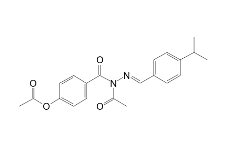 4-Hydroxy-N'-{(E)-[4-(propan-2-yl)phenyl]methylidene}benzohydrazide, 2ac derivative