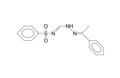 N-(phenylsulfonyl)formimidic acid, (alpha-methylbenzylidene)hydrazide