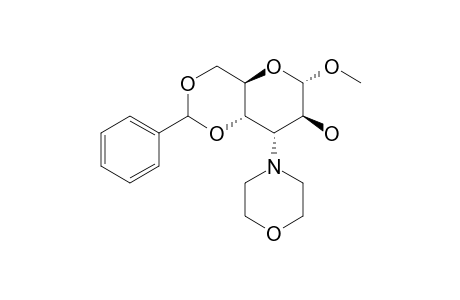 Methyl 4,6-o-(phenylmethylene)-3-deoxy-3-(4-morpholinyl).alpha.,D-altro-pyranoside