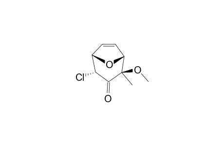 (2-ENDO,4-EXO)-2-CHLORO-4-METHOXY-4-METHYL-8-OXABICYCLO-[3.2.1]-OCT-6-EN-3-ONE