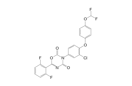 2H-1,3,5-Oxadiazine-2,4(3H)-dione, 3-[3-chloro-4-[4-(difluoromethoxy)phenoxy]phenyl]-6-(2,6-difluoro-phenyl)-6-(2,6-Difluoro-phenyl)-3-(3-chloro-4-[4-difluoromethoxy-phenoxy]-phenyl-1,3,5-oxadiazine-2,4(3H)-dione