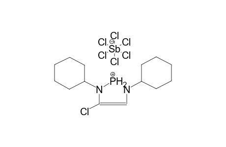 2,4-DICHLORO-1,3-DICYCLOHEXYL-1,3,2-DIAZAPHOSPHOL-4-ENEPENTACHLOROANTIMONY COMPLEX