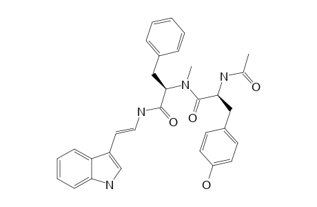 MIYAKAMIDE-B2;N-ACETYL-L-TYROSYL-N-METHYL-L-PHENYLALANYL-(ALPHA-E)-ALPHA,BETA-DIDEHYDROTRYPTAMINE