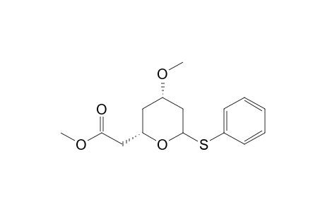 (2S,4S)-(4-Methoxy-6-phenylsulfanyltetrahydropyran-2-yl)acetic acid methyl ester