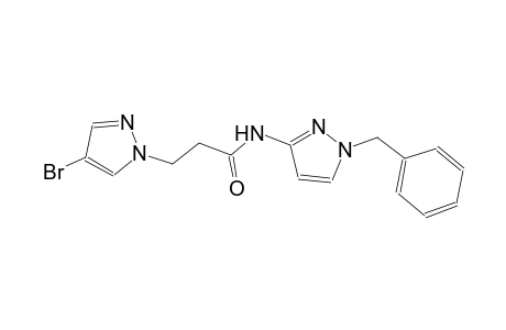 N-(1-benzyl-1H-pyrazol-3-yl)-3-(4-bromo-1H-pyrazol-1-yl)propanamide