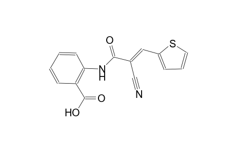 2-{[(2E)-2-cyano-3-(2-thienyl)-2-propenoyl]amino}benzoic acid