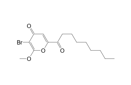 3-BROMO-2-METHOXY-6-NONANOYL-4H-PYRAN-4-ONE