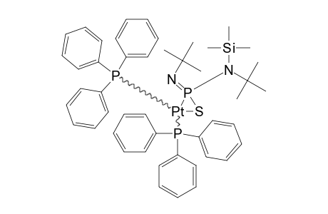 ((TERT.-BUTYLIMINO)-[TERT.-BUTYL-(TRIMETHYLSILYL)-AMINO]-PHOSPHANSULFID-S,P)-BIS-(TRIPHENYLPHOSPHAN)-PLATINE