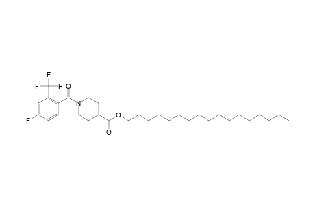 Isonipecotic acid, N-(4-fluoro-2-trifluoromethylbenzoyl)-, heptadecyl ester