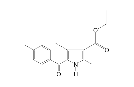 2,4-dimethyl-5-(p-toluoyl)pyrrole-3-carboxylic acid, ethyl ester