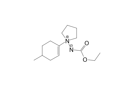 Pyrrolidinium, 1-[(ethoxycarbonyl)amino]-1-(4-methyl-1-cyclohexen-1-yl)-, hydroxide, inner salt