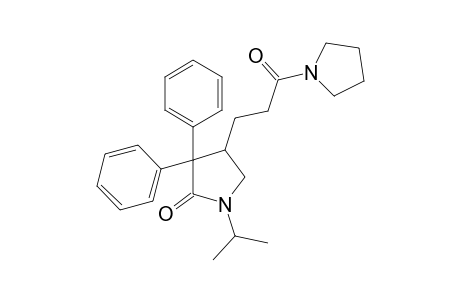 1-[3-(4,4-diphenyl-1-isopropyl-5-oxo-3-pyrrolidinyl)proionyl]pyrrolidine