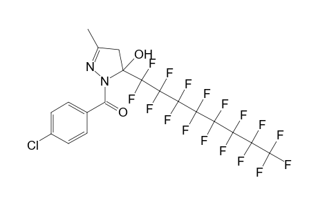 2-Pyrazolin-5-ol, 1-(4-chlorobenzoyl)-5-perfluoroctyl-3-methyl-