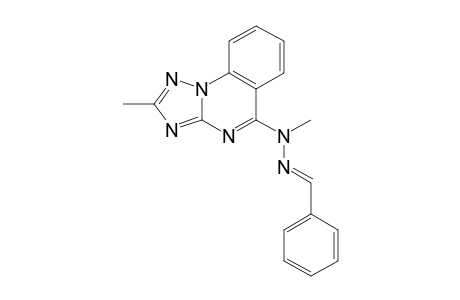 benzaldehyde, methyl (2-methyl-s-triazolo[1,5-a]quinazolin-5-yl)hydrazone