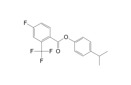 4-Fluoro-2-trifluoromethylbenzoic acid, 4-isopropylphenyl ester