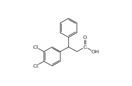 (+/-)-3-(3,4-dichlorophenyl)-3-phenylpropionic acid