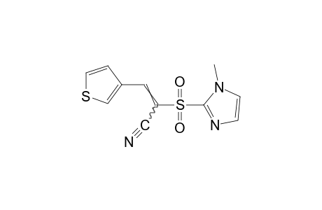 alpha-[(1-methylimidazol-2-yl)sulfonyl]-3-thiopheneacrylonitrile