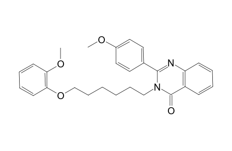 3-[6-(2-methoxyphenoxy)hexyl]-2-(4-methoxyphenyl)-4(3H)-quinazolinone