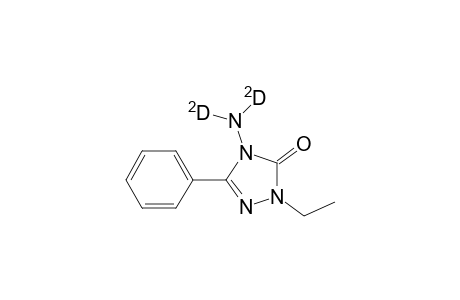 1-Ethyl-3-phenyl-4-(amino-D2)-1,2,4-triazole-5-one