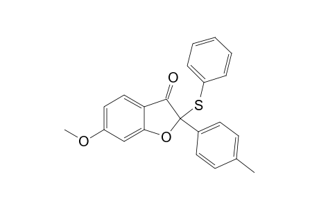 6-Methoxy-2-(4-methoxyphenyl)-2-(phenylthio)benzofuran-3(2H)-one