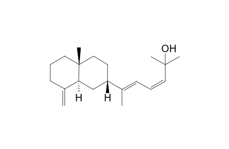 (3Z,5E)-2-METHYL-6-(4A'-METHYL-8'-METHYLENE-TRANS-PERHYDRONAPHTHALEN-2'-YL)-HEPTA-3,5-DIEN-2-OL