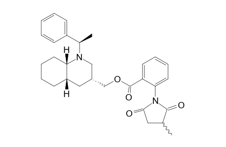 2-(3-Methyl-2,5-dioxo-pyrrolidin-1-yl)-benzoic acid(3R,4aS,8aS)-1-((R)-1-phenyl-ethyl)-decahydro-quinolin-3-ylmethyl ester