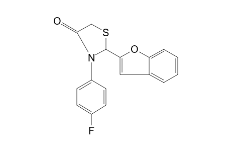 2-(2-benzofuranyl)-3-(p-fluorophenyl)-4-thiazolidinone