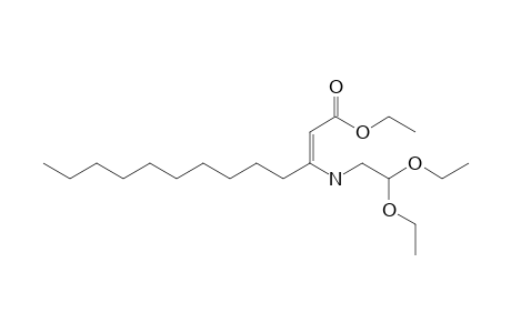 Ethyl 3-[(2,2-diethoxyethyl)amino]tridec-2-enoate