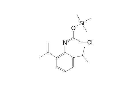 (1Z)-2-Chloro-N-[2,6-di(propan-2-yl)phenyl]ethanimidic acid, tms derivative