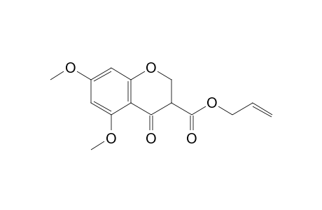 3-ALLYLOXYCARBONYL-5,7-DIMETHOXY-CHROMAN-4-ONE