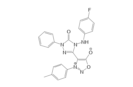 4-[4-(4-Fluorophenylamino)-5-oxo-1-phenyl-4,5-dihydro-1H-1,2,4-triazol-3-yl]-3-(4-methylphenyl)-sydnone