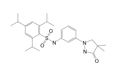 Benzenesulfonamide, N-[3-(4,4-dimethyl-3-oxo-1-pyrazolidinyl)phenyl]-2,4,6-tris(1-methylethyl)-