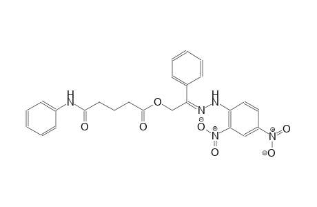 pentanoic acid, 5-oxo-5-(phenylamino)-, (2E)-2-[2-(2,4-dinitrophenyl)hydrazono]-2-phenylethyl ester